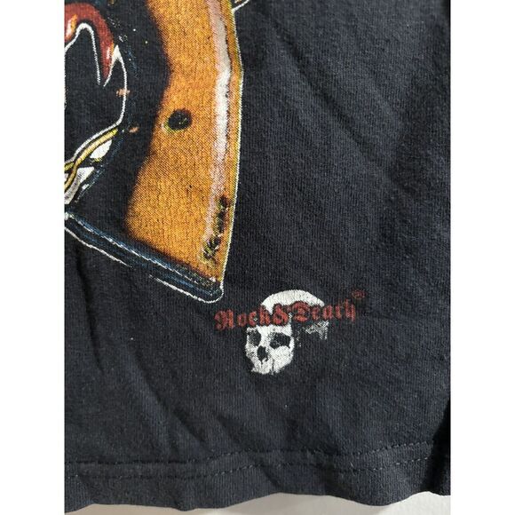 Vintage Guns n Roses T Shirt Rock & Death Band Shirt Embroidered Full Band Slash - Picture 12 of 16